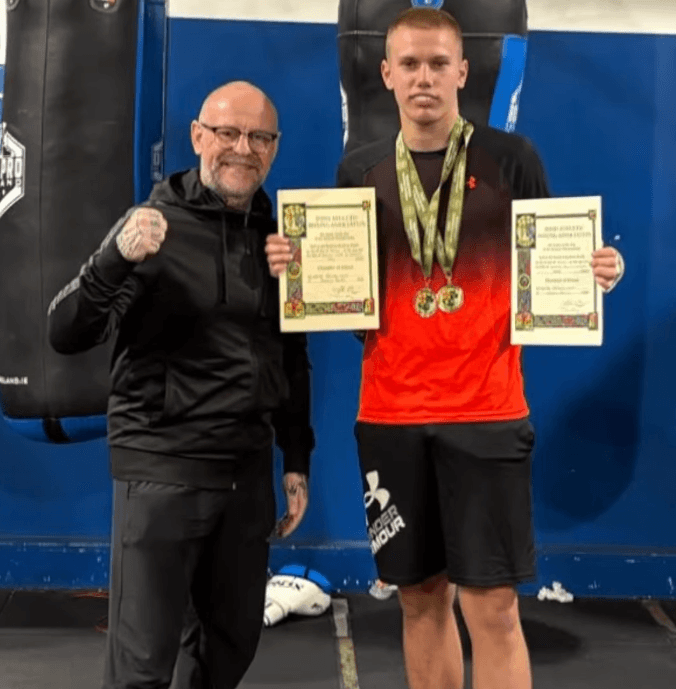 Coach Reg Byrne at Angels Boxing Club