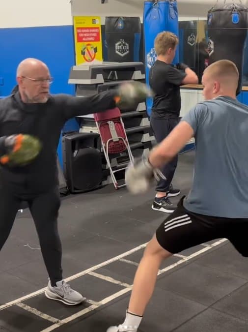 Kickboxing class at Angels Boxing