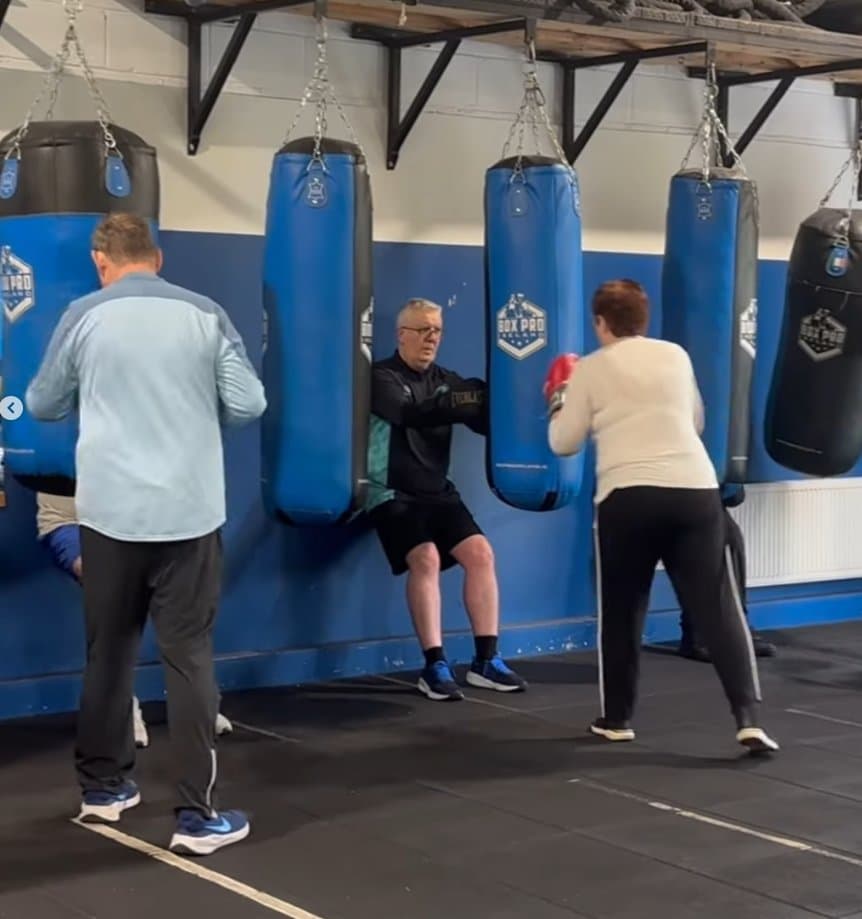 Parkinson Boxing Class training photo 3